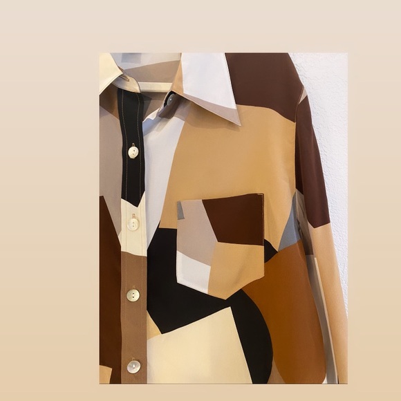 100% silk DIANE VON FURSTENBERG Silk Asset blouse - Picture 7 of 14